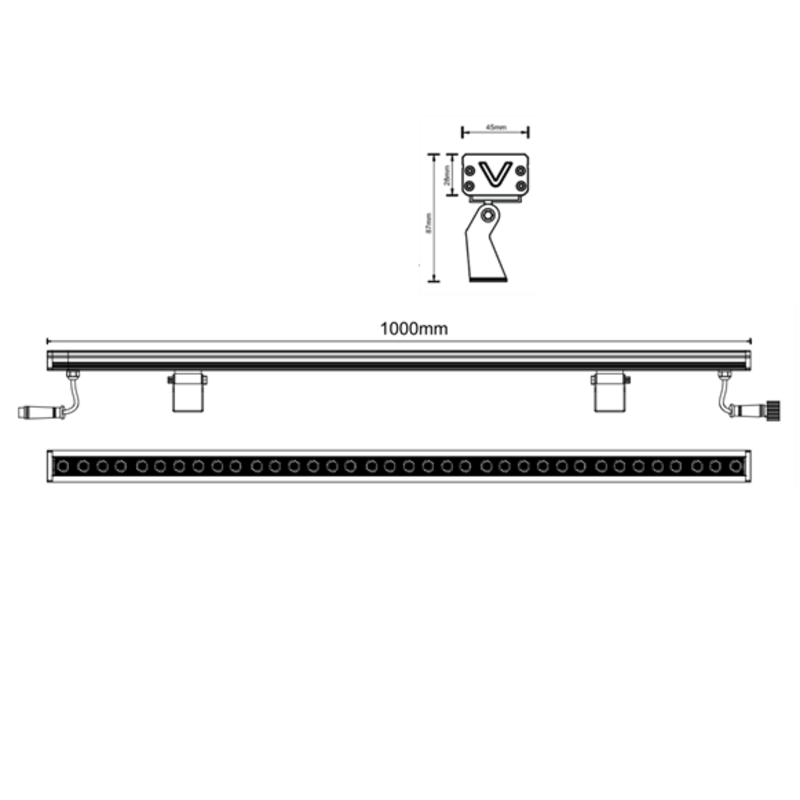 reglette IP65 48W
